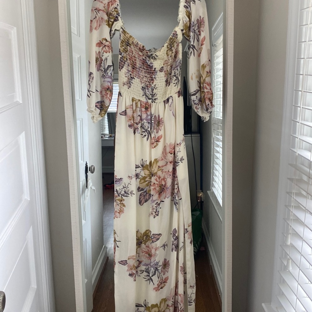 Charlotte Russe off the shoulder maxi dress